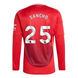 Nogometni Dresovi Manchester United Jadon Sancho #25 2024-25 Domaći Dres Muški Dugi Rukav