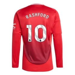 Nogometni Dresovi Manchester United Marcus Rashford #10 2024-25 Domaći Dres Muški Dugi Rukav
