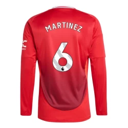 Nogometni Dresovi Manchester United Martínez #6 2024-25 Domaći Dres Muški Dugi Rukav