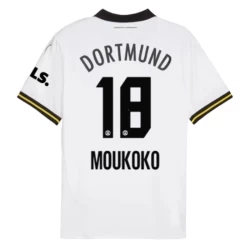 Nogometni Dresovi Moukoko #18 BVB Borussia Dortmund 2024-25 Rezervni Dres Muški