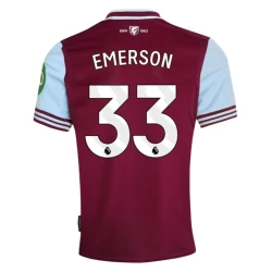 Nogometni Dresovi West Ham United Emerson #33 2024-25 Domaći Dres Muški