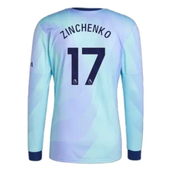 Nogometni Dresovi Zinchenko #17 Arsenal FC 2024-25 Rezervni Dres Muški Dugi Rukav