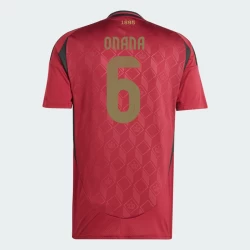 Onana #6 Nogometni Dresovi Belgija UEFA Euro 2024 Domaći Dres Muški