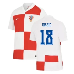 Orsic #18 Nogometni Dresovi Hrvatska UEFA Euro 2024 Domaći Dres Muški