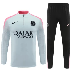 Paris Saint-Germain PSG Komplet Sweatshirt za Trening 2024-25 Light Siva Player Version