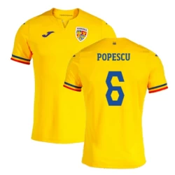 Popescu #6 Nogometni Dresovi Rumunjska UEFA Euro 2024 Domaći Dres Muški