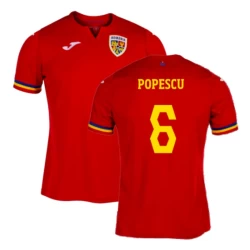 Popescu #6 Nogometni Dresovi Rumunjska UEFA Euro 2024 Gostujući Dres Muški