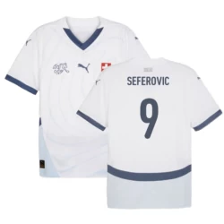 Seferovic #9 Nogometni Dresovi Švicarska UEFA Euro 2024 Gostujući Dres Muški