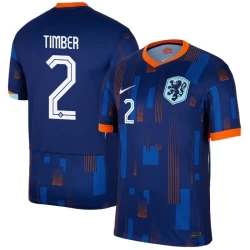 Timber #2 Nogometni Dresovi Nizozemska UEFA Euro 2024 Gostujući Dres Muški