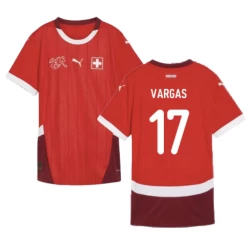 Vargas #17 Nogometni Dresovi Švicarska UEFA Euro 2024 Domaći Dres Muški