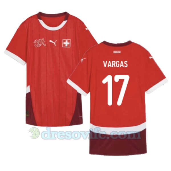 Vargas #17 Nogometni Dresovi Švicarska UEFA Euro 2024 Domaći Dres Muški