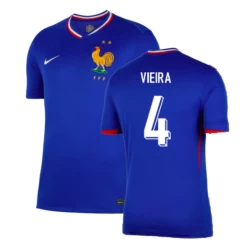 Vieira #4 Nogometni Dresovi Francuska UEFA Euro 2024 Domaći Dres Muški