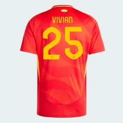 Vivian #25 Nogometni Dresovi Španjolska UEFA Euro 2024 Domaći Dres Muški