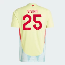 Vivian #25 Nogometni Dresovi Španjolska UEFA Euro 2024 Gostujući Dres Muški