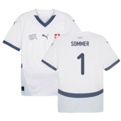 Yann Sommer #1 Nogometni Dresovi Švicarska UEFA Euro 2024 Gostujući Dres Muški