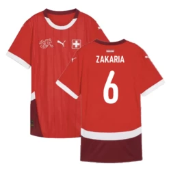 Zakaria #6 Nogometni Dresovi Švicarska UEFA Euro 2024 Domaći Dres Muški