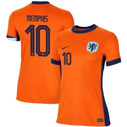 Ženski Memphis Depay #10 Nogometni Dresovi Nizozemska UEFA Euro 2024 Domaći Dres