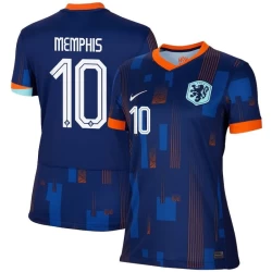 Ženski Memphis Depay #10 Nogometni Dresovi Nizozemska UEFA Euro 2024 Gostujući Dres