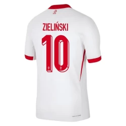 Zielinski #10 Nogometni Dresovi Poljska UEFA Euro 2024 Domaći Dres Muški