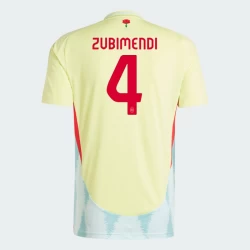 Zubimendi #4 Nogometni Dresovi Španjolska UEFA Euro 2024 Gostujući Dres Muški